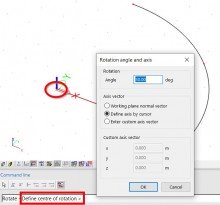 Defined axis by cursor Defined axis by cursor