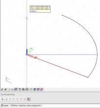Define roration axis endpoint Define roration axis endpoint