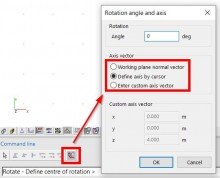 Rotation angle and axis Rotation angle and axis
