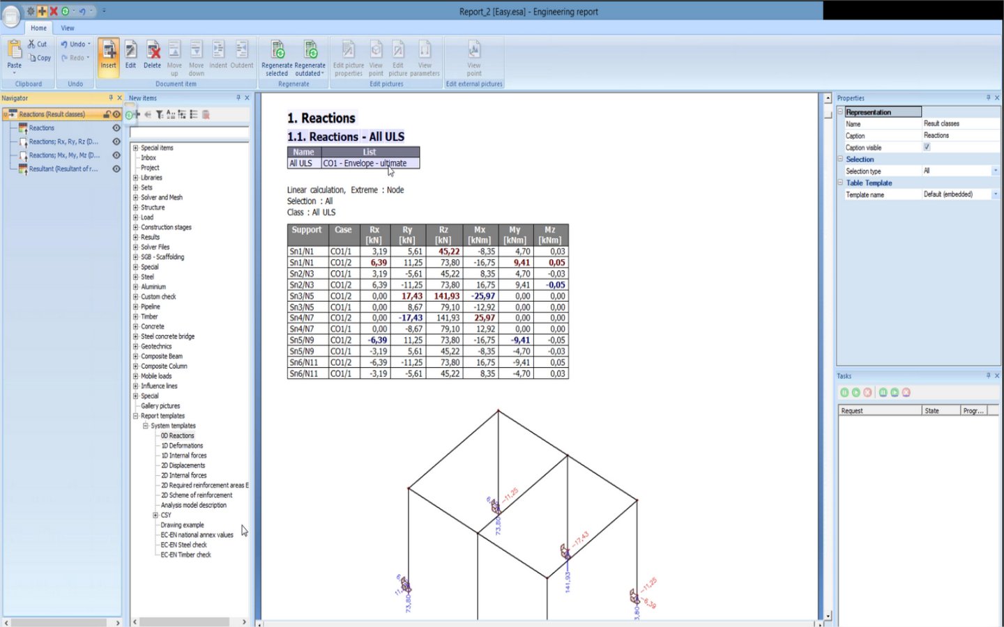 SCIA Engineer Engineering Reports Template